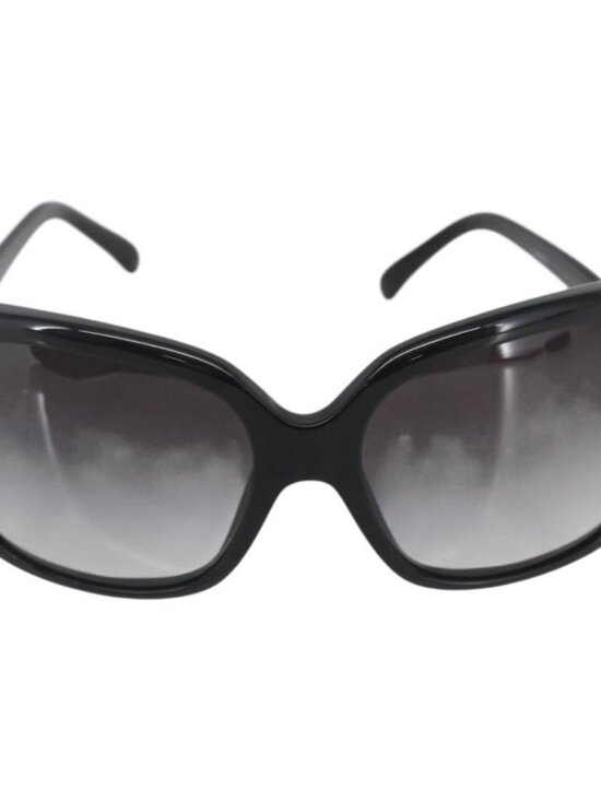 CHANEL Ribbon COCO Mark Sunglasses plastic Black 5171 CC Auth 161697 main image 11